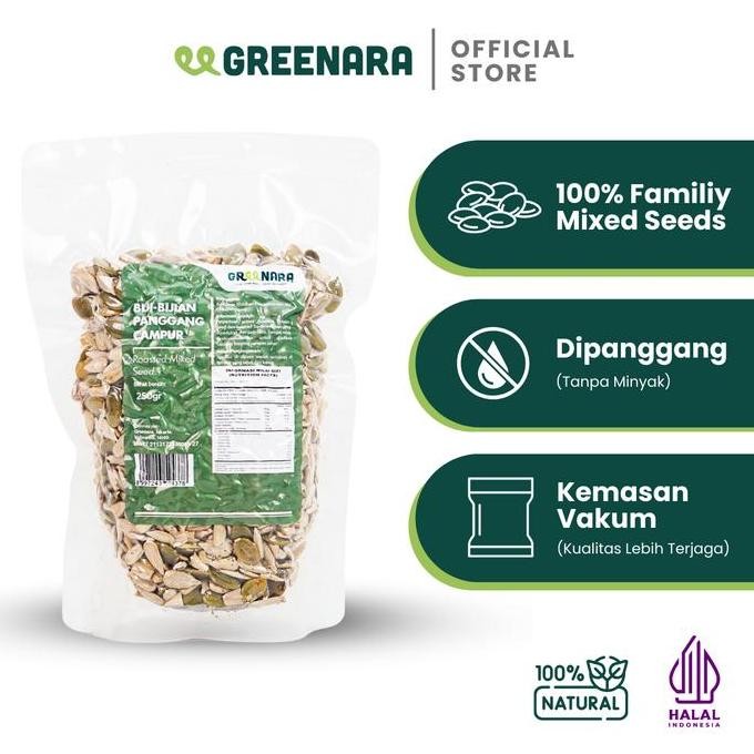 

LM Biji Panggang Campur (Kuaci,Biji Labu) 250gr / Roasted Mixed Seeds