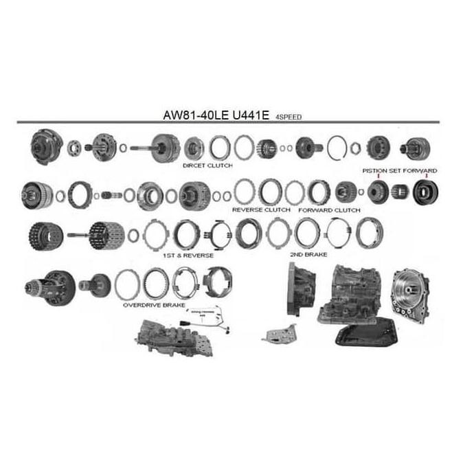Packing Kopling Matic Set Suzuki Swift Auto Kit 04351-525Ms