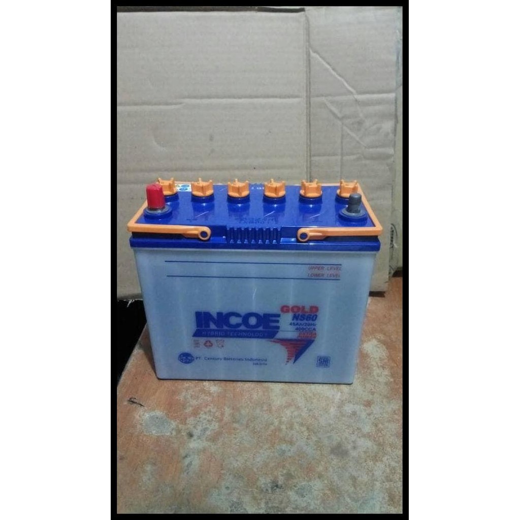 TERMURAH AKI ACCU INCOE NS60L 12V 45AH AMPER GOLD HYBRID 