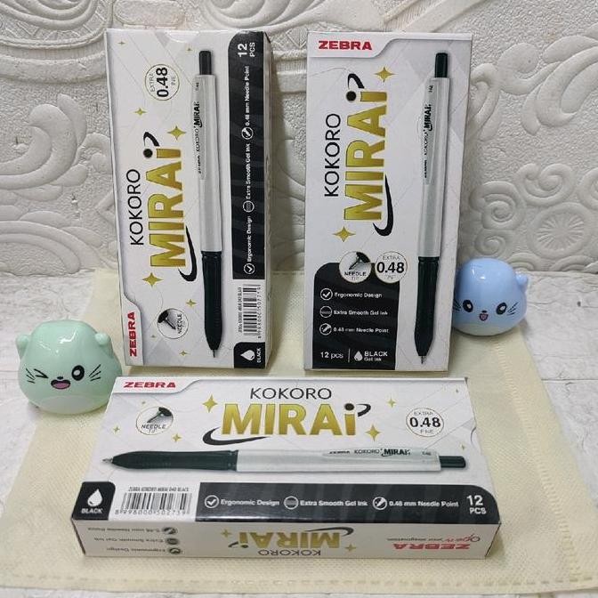 

Pen Gel Zebra Kokoro Mirai Needle Tip 0.48 Mm Pulpen New Stok