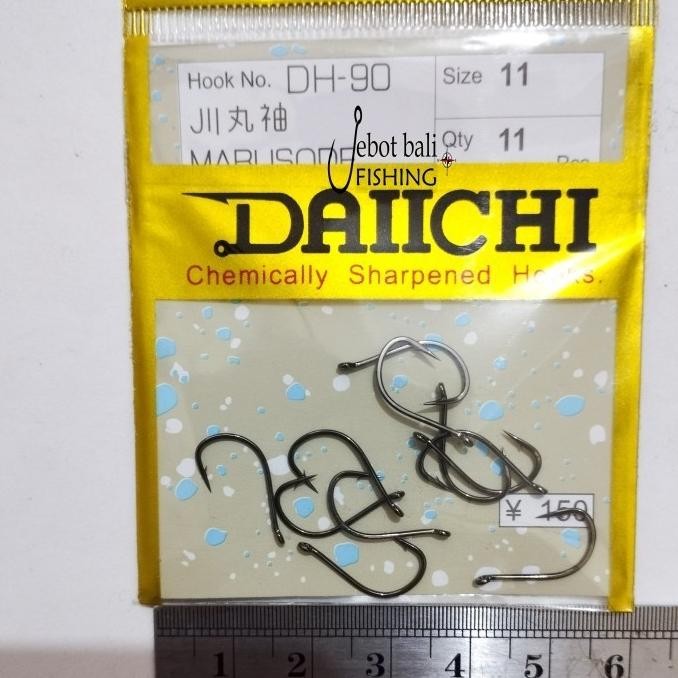 Premium Grosir 1 Pak Kail Daichi Dh 51,54,90 Lubang/Gepeng Isi 40Pcs No 0,8 1 2 3 4 5 6 7 8 9 10 11 
