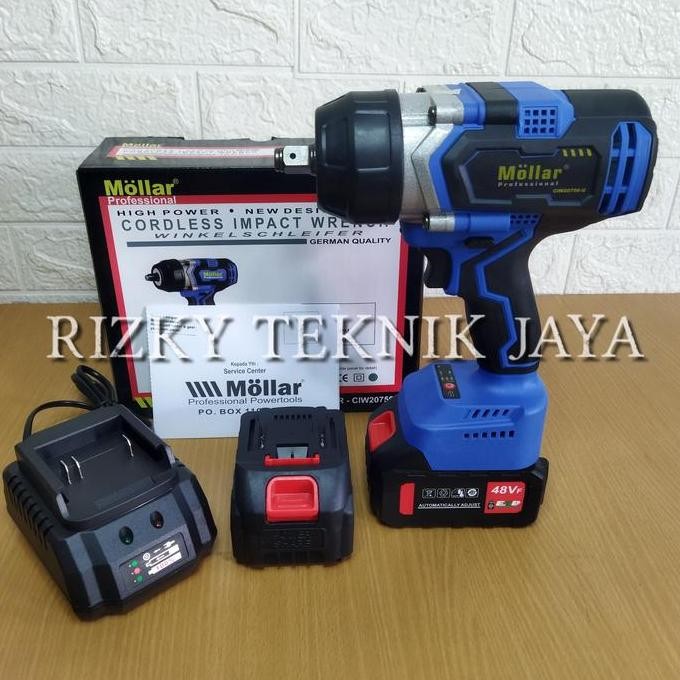 Mollar Impact Wrench Cordless Ciw20750 Bor Baterai Mollar Impact