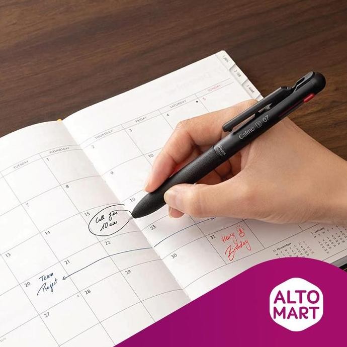 

Pentel Calme 3 Color Multi Ballpoint Pen Pulpen Warna Warni 0.5 0.7 Mm New Stok