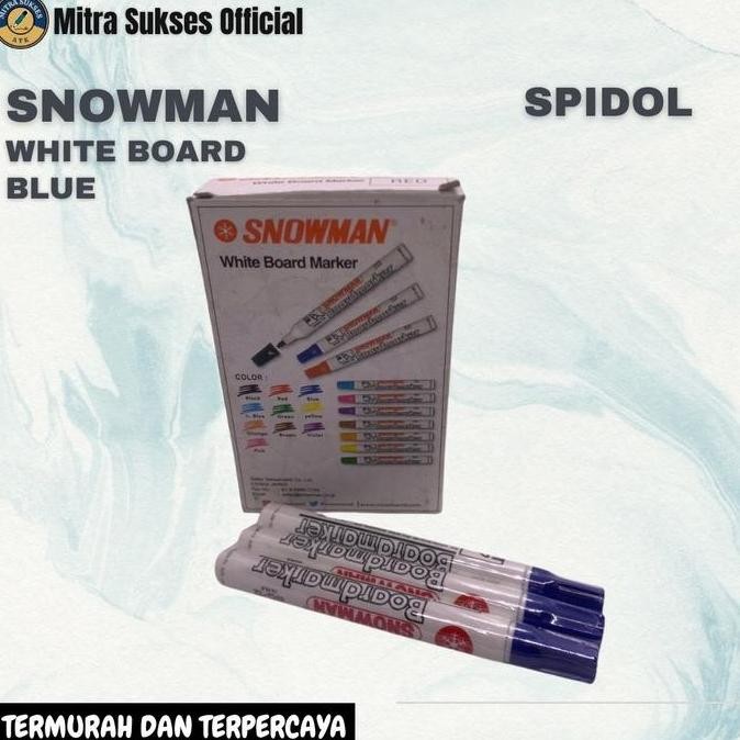 

Spidol White Board Snowman Non Permanent 1Pack (12Pcs) Pasti 100% Original New Stok