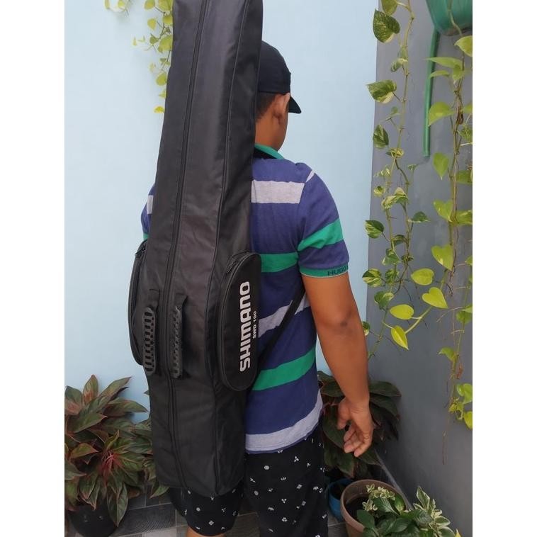 Premium Tas Pancing Jumbo 4 Joran Ukuran 150Cm Waterproof Menggunakan Lapisan Dan Busa Bagian Dalam 