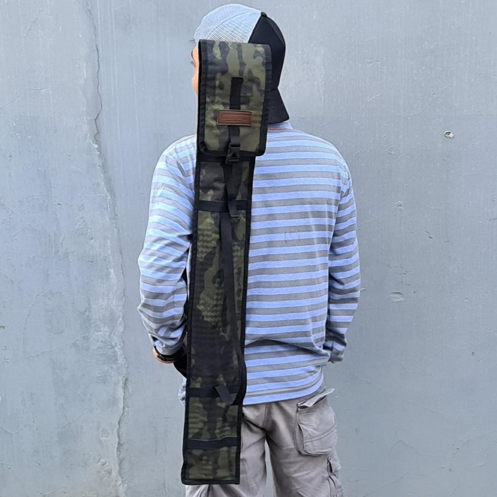 Premium Tas Joran Pancing Tegeg Ukuran Panjang 100Cm 120Cm 150Cm Model Gulung Lipat Minimalis  Bahan