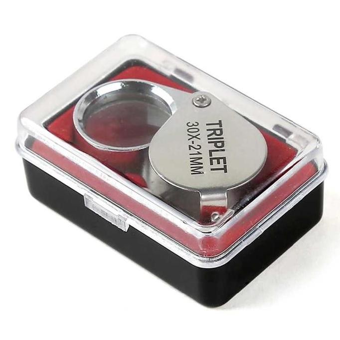 

Kaca Pembesar Lipat Portable Magnifier Microscope Loupe 30X-21Mm New Stok