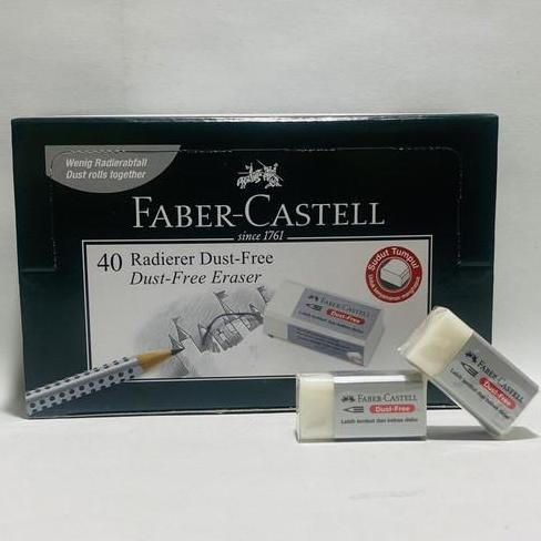 

Penghapus Pensil Faber Castell Kecil Hitam Putih - 1 Box Isi 40 Pcs New Stok