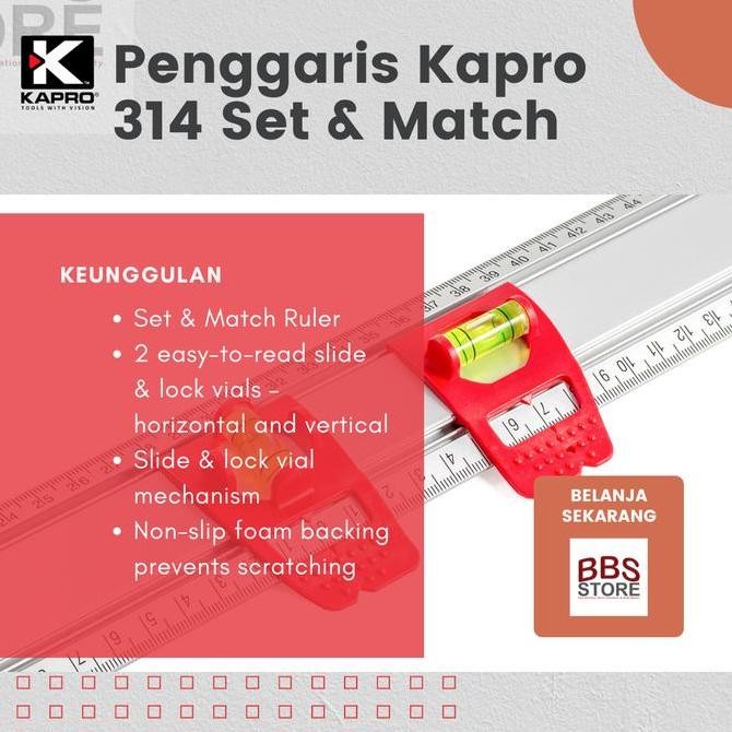 

Penggaris Kapro Tipe 314 Set & Match New Stok