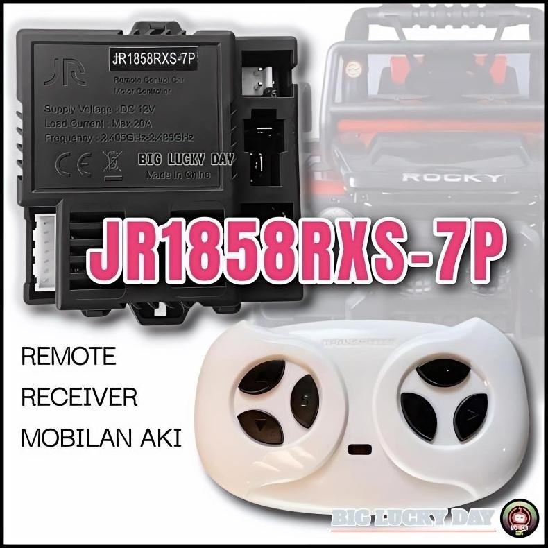 REMOT RECEIVER MOBIL AKI JR1858RXS-7P 12V MOBILAN AKI ANAK REMOTE CONTROL TRANSMITTER JR1602FCC MODU