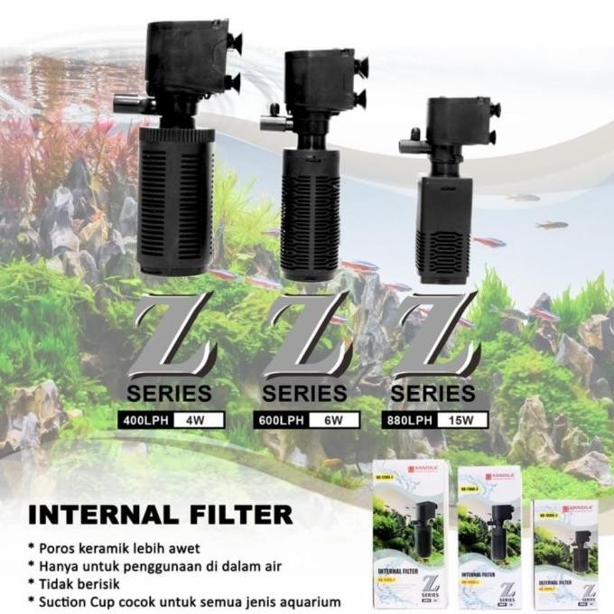 Kandila Z Series Internal Filter 600LPH/6W KD 1100L Z KD1100LZ DiM