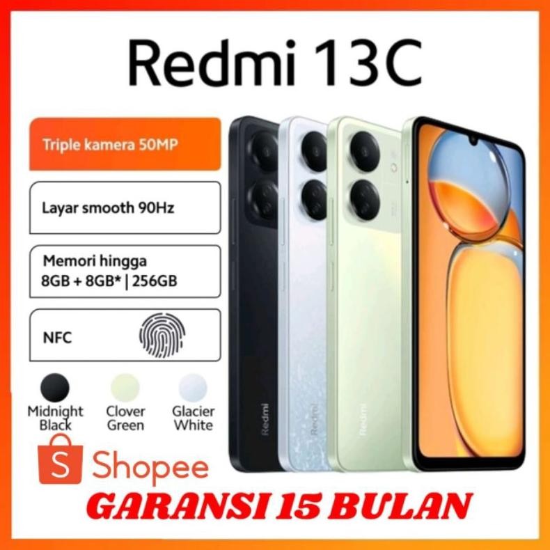 [PROMO] HP XIOMI REDMI 13c Ram 8+128GB & 8+256GB GARANSI 1 TAHUN DiM