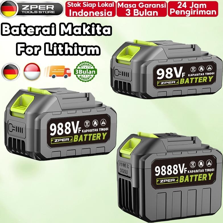 Bor Baterai Makita For Lithium Tools Batre Impact Baterai Battery