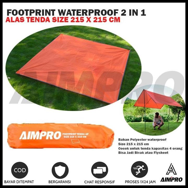 FOOTPRINT / ALAS TENDA AIMPRO 215 x 150 Cm, 215 x 215 Cm - 215 X 150 CM, Multi Warna