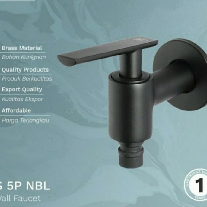 Keran Air Kamar Mandi Model Toto Hitam/Kran Wudhu Black/Kran Tembok Murah