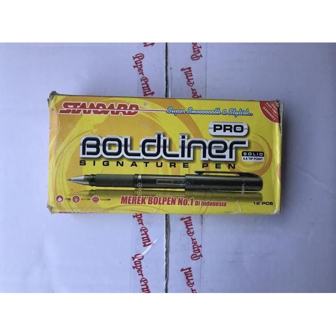 

Pulpen Boldliner Pro Standart 0.8 Original Pen New Stok