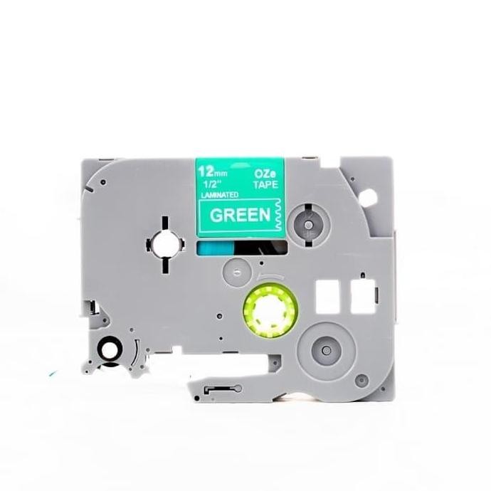 

Catridge Pita Tinta Label Printer Brother 12Mm White On Green Oze-735 New Stok