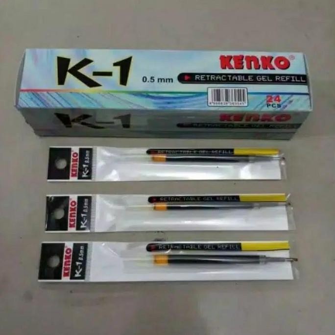 

Refill K-1 Isi K-1 Kenko K-1 Refill Retractable Gel 1 Box / 24 Pcs New Stok