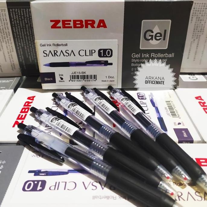 

Pulpen Sarasa Clip 1.0 Hitam By Zebra New Stok