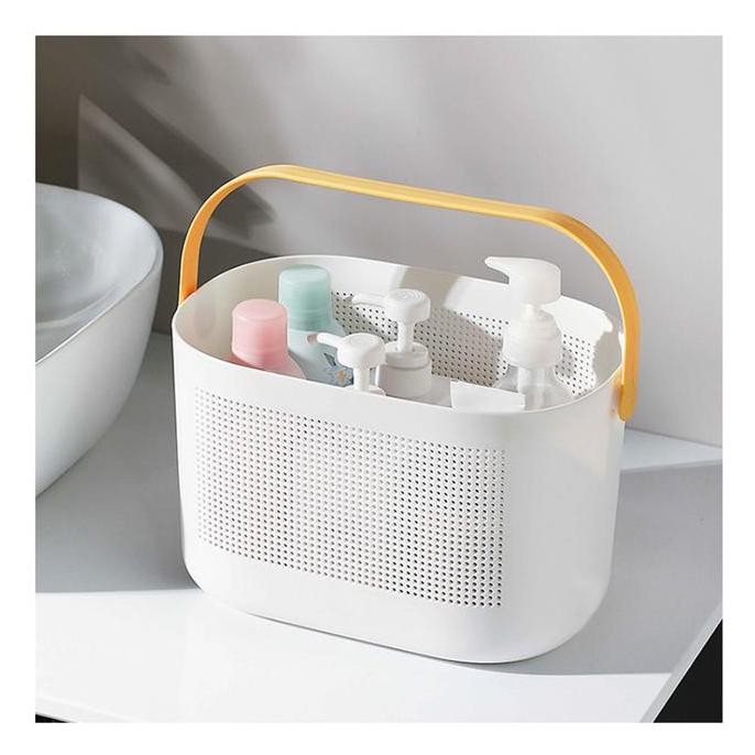 Keranjang Kamar Mandi Minimalis Serbaguna / Keranjang  Persegi Organizer Aesthetic Nami Keranjang Ga