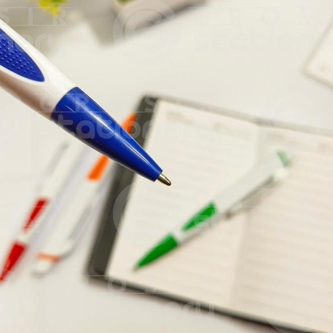 

[Isi 50]Ballpoint Gepeng Pulpen Plastik Gepeng Souvenir Si New Stok