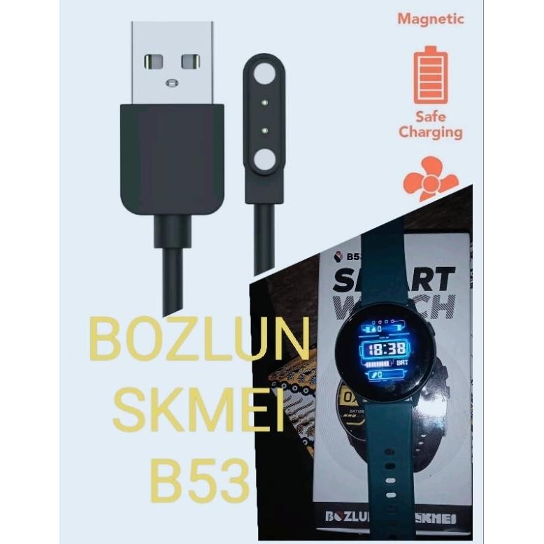 Bozlun B53 Smart Watch Kabel Charger Smartwatch Bozlun B53 Magnetic 2 Pin DiM