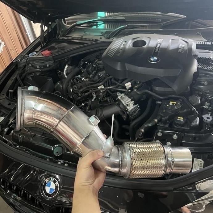 Knalpot Catless Downpipe Fitflow Exhaust Bmw F30 B48/N20