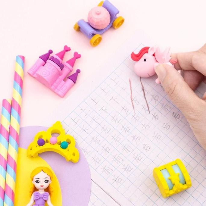 

Penghapus Karakter Princess Istana Putri Kerajaan Mainan Sensory Play Anak Perempuan Stationery New Stok