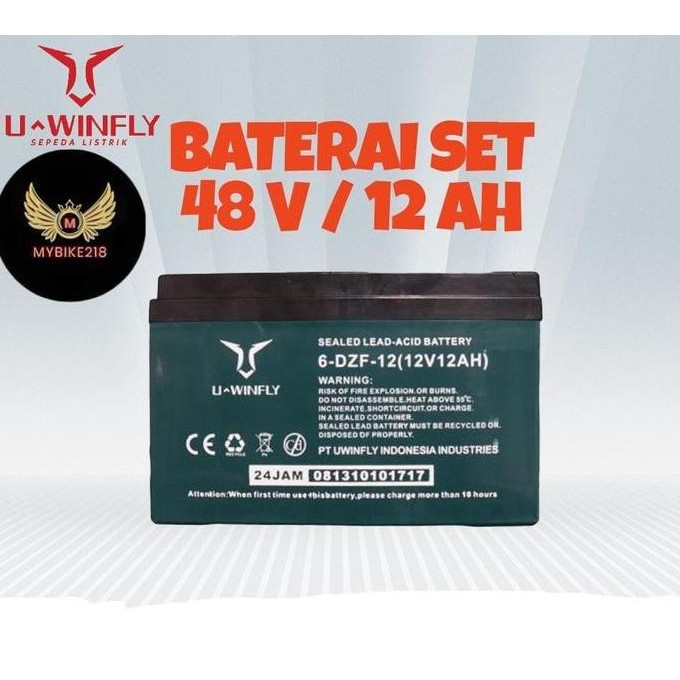 // Aki 12V Aki Sepeda Listrik Uwinfly 