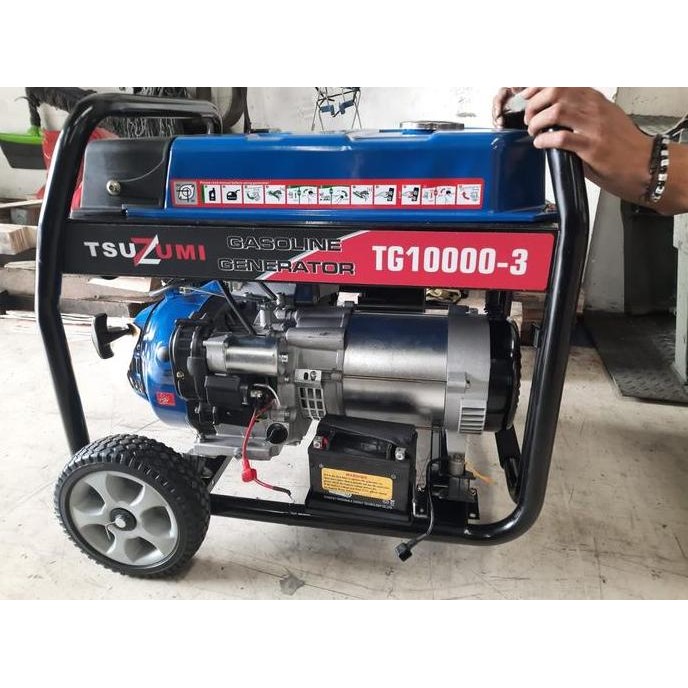 Genset 10 Kva 3 Phase Tsuzumi Tg10000-3 9000 Watt