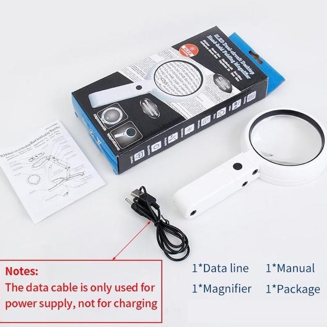 

Kaca Pembesar Foldable Led Ab73 / Lup Lensa Magnifier Handheld Lipat / Membaca Perhiasan Komponen New Stok