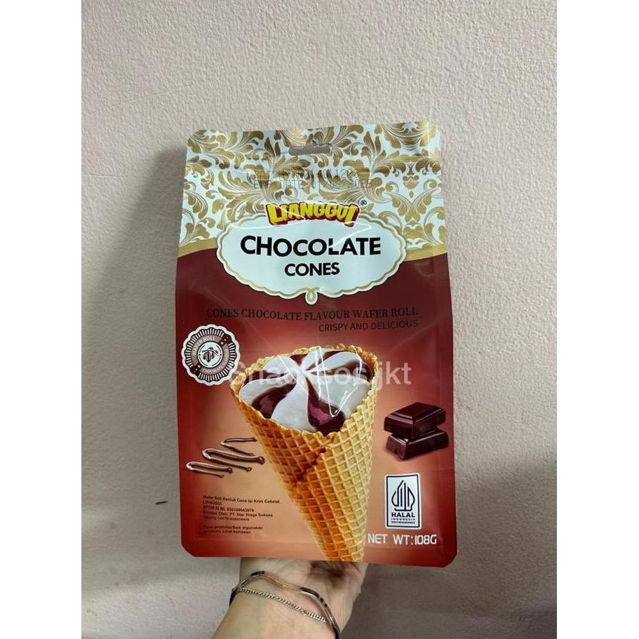 

LIANGGUI CHOCOLATE CREAM FLAVOR WAFFLE CONES