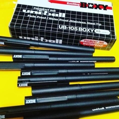 

Bolpen Boxy 0.5 Hitam New Stok