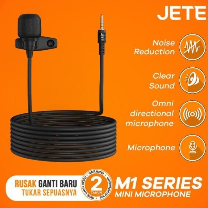Mini Microphone Clip On Jete M1 External Mic HP Laptop Jack 3.5MM