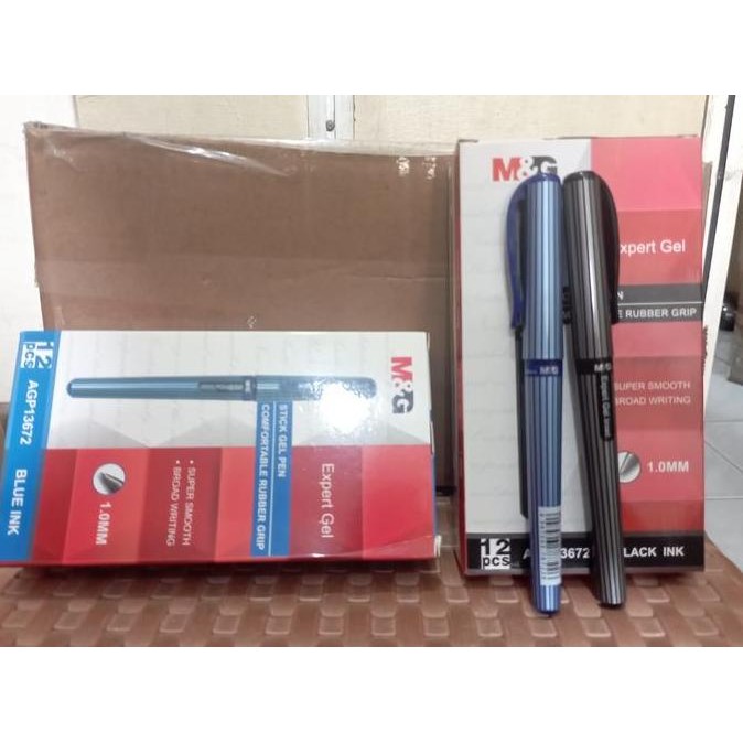 

Pulpen Stick Gel Pen 1.0Mm M&G Expert Gel ( Isi 12 ) New Stok
