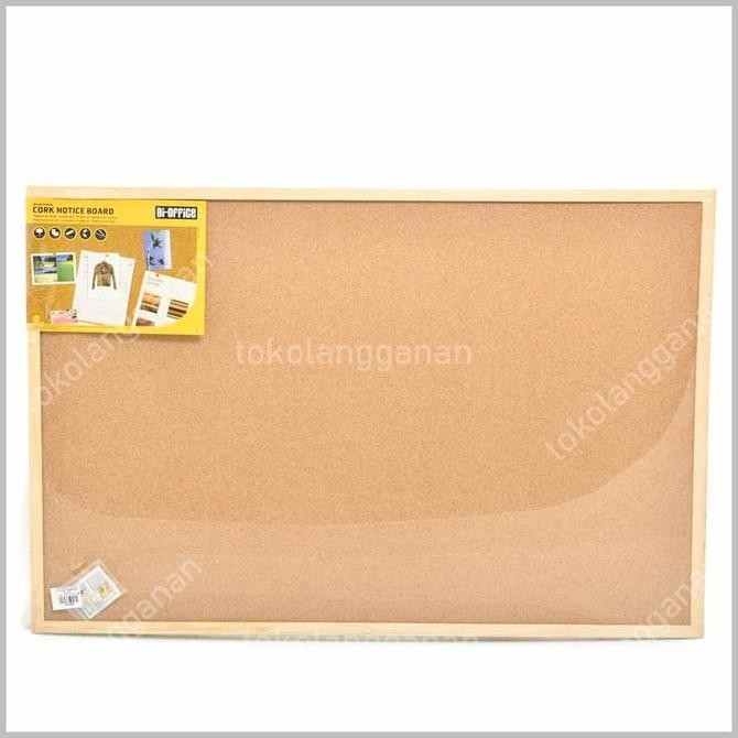 

Bi-Silque Cork Board Papan Buletin 90X60 Cm New Stok