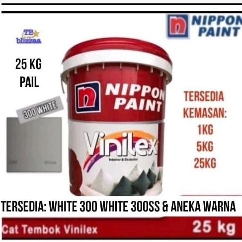 Cat Tembok Vinilex 25kg White 300 300SS Putih Vinilex 25kg Warna Vinilex Pail Nippon Paint 25kg