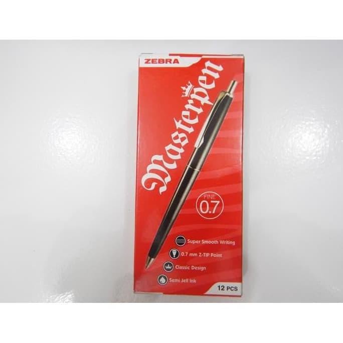 

Pulpen Semi Jel Ink Zebra Masterpen 0.7 Mm New Stok