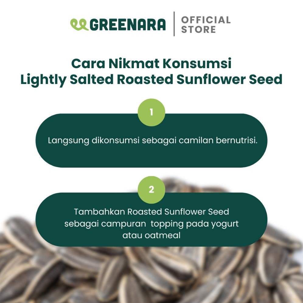 

Termurah Greenara Natural Lightly Salted Roasted Sunflower Seed 1Kg / Kuaci Kupas Panggang Asin R-77