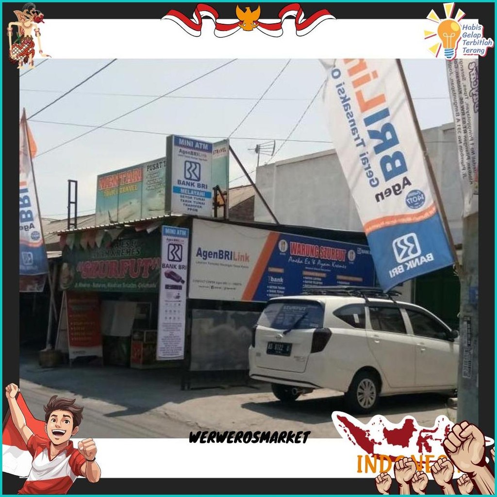 Umbul-Umbul Agen Brilink Ukuran : 60 X 300 Cm Cod