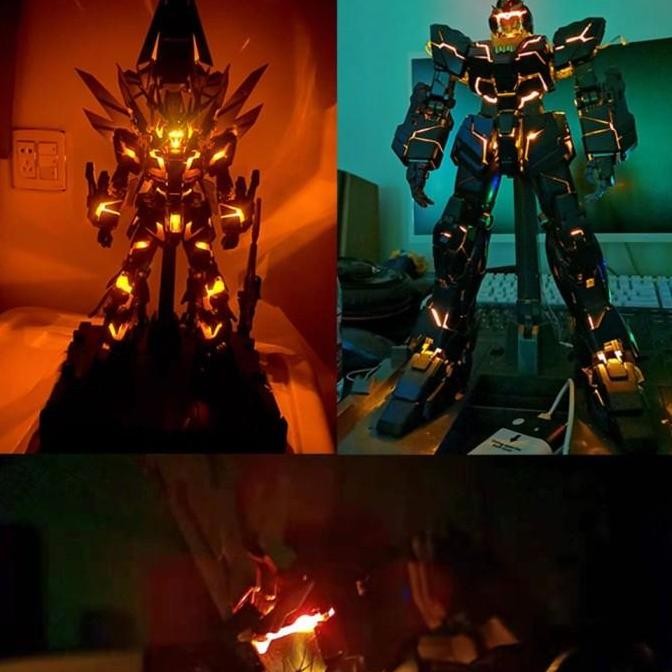 Kosmos led PG unicorn banshee phenex 1/60 Remote control murah