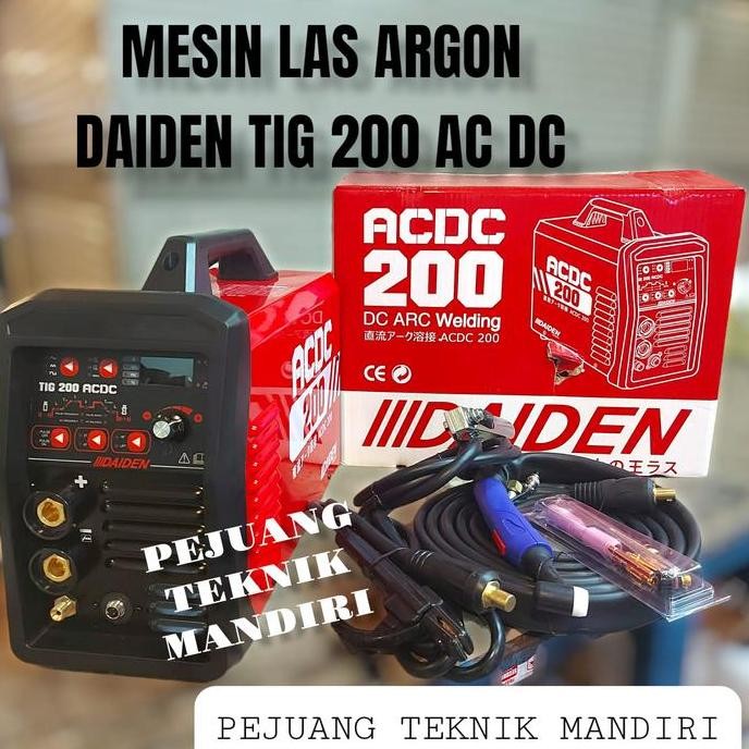 ready  MESIN LAS ARGON DAIDEN TIG 200 AC/DC DAIDEN TIG 200 AC DC DAIDEN ACDC