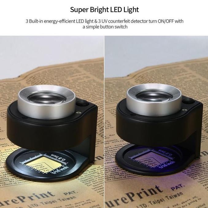 

Kaca Pembesar Printing Logam 30X Merk Hope New Stok