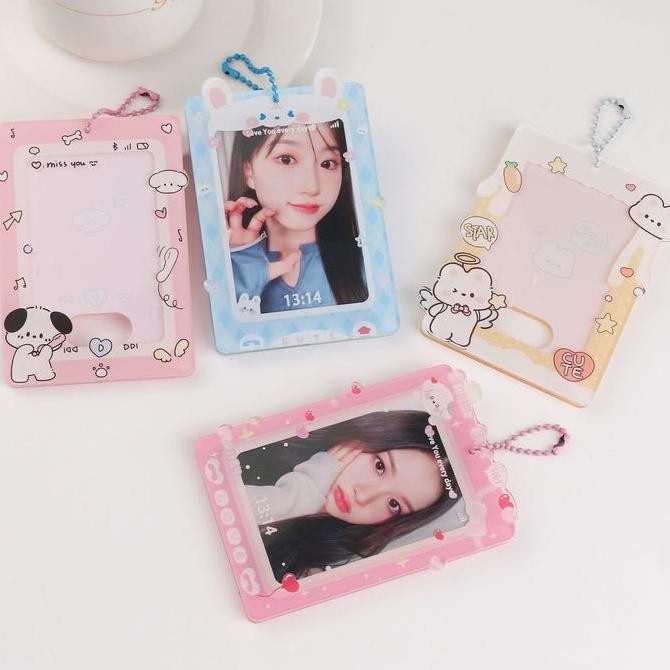 

[TS] CUTIE CAHOL ACRYLIC Photocard Holder kpop Transparent Clear Acrylic Id Card Acrylic Frame Bingkai foto cahol