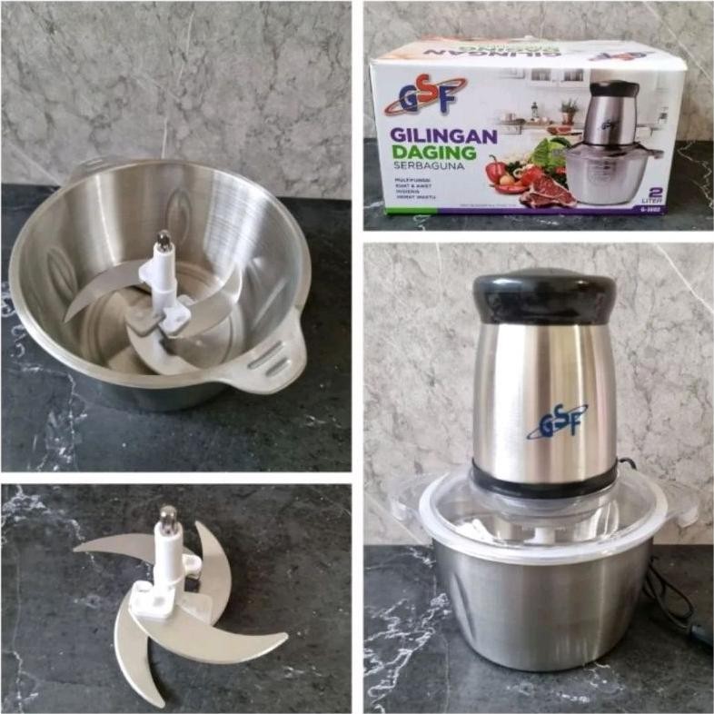 Blender Daging Stainless Food Blender Chopper Stainless - Blender Serbaguna - Blender choper kapsul 