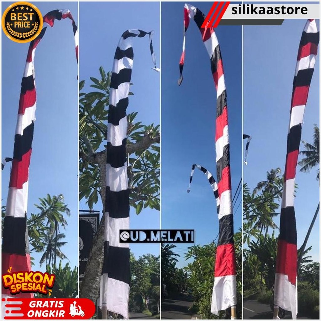 Umbul Umbul Bali Poleng Pontang 5 Mtr Cod