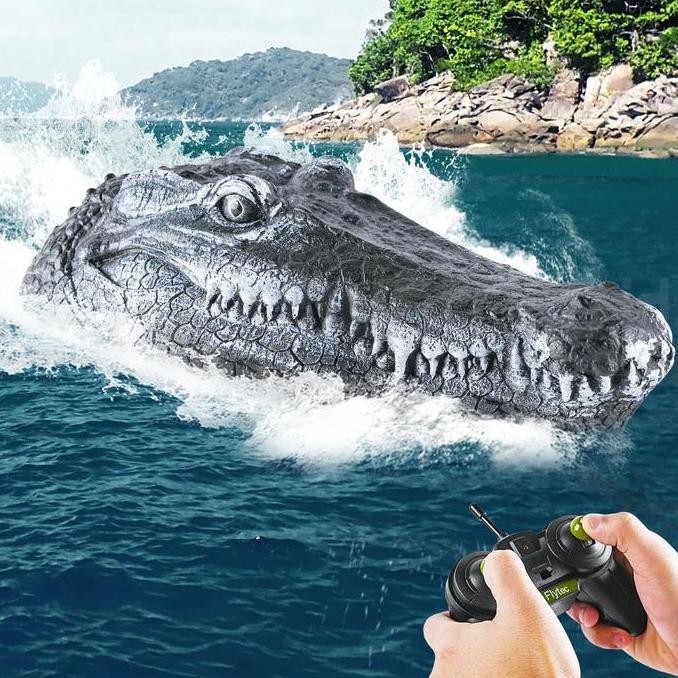 Flytec V005 Crocodile RC Buaya Boat Remote Control Mainan Kapal Anak murah
