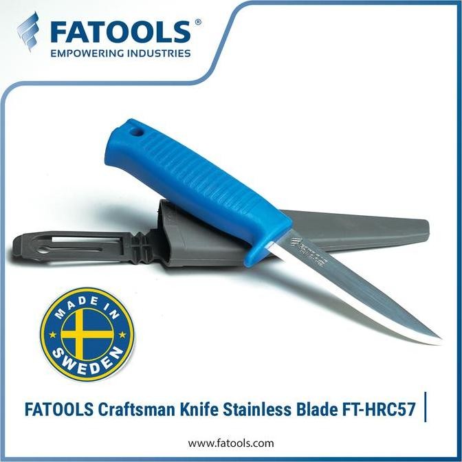 

Fatools Hrc57 Craftsman Knife Stainless Blade Pisau Holster Swedia