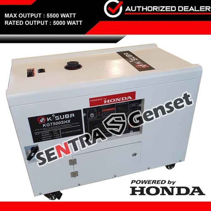 ready  Genset Silent Honda 5000 Watt. Honda KG 7500 SHX