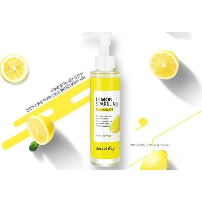 NEW Secret Key - Lemon Sparkling Cleansing Oil 150ml / Make-up Remover